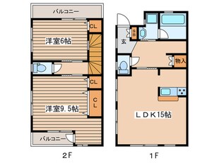 王子4丁目戸建の物件間取画像